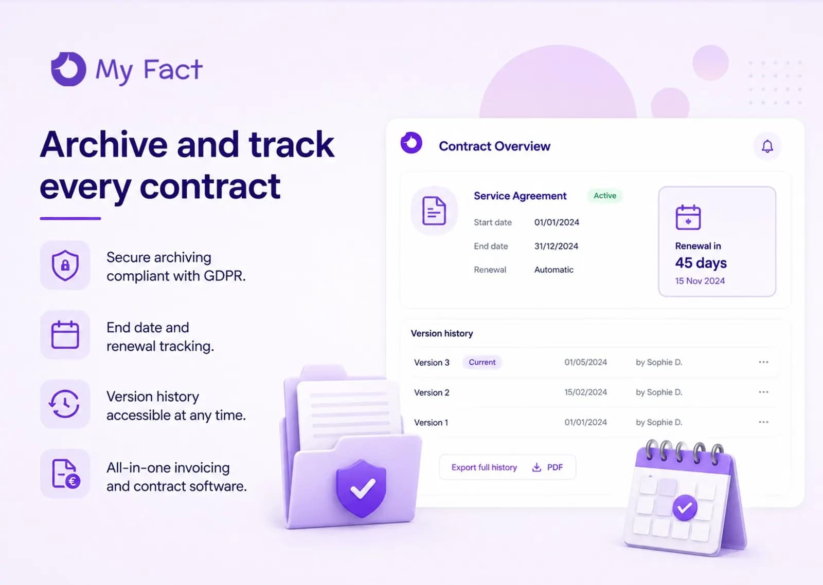 Document archiving and deadline tracking